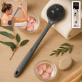 Silicone back scrubber brush with long handle