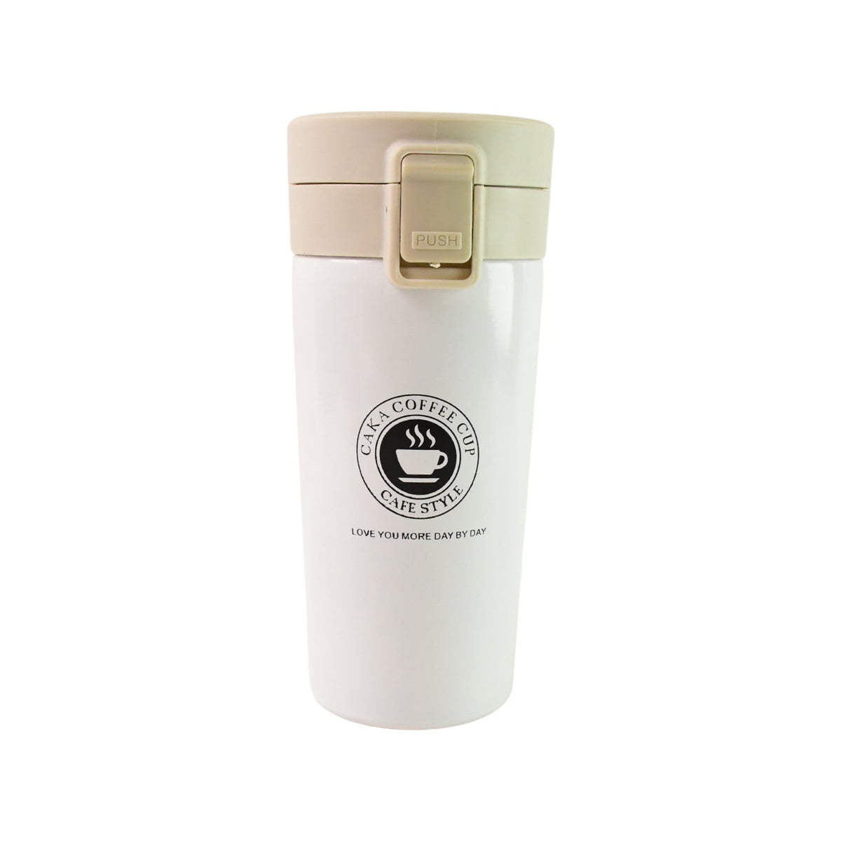 Stainless steel coffee bottle with matte finish