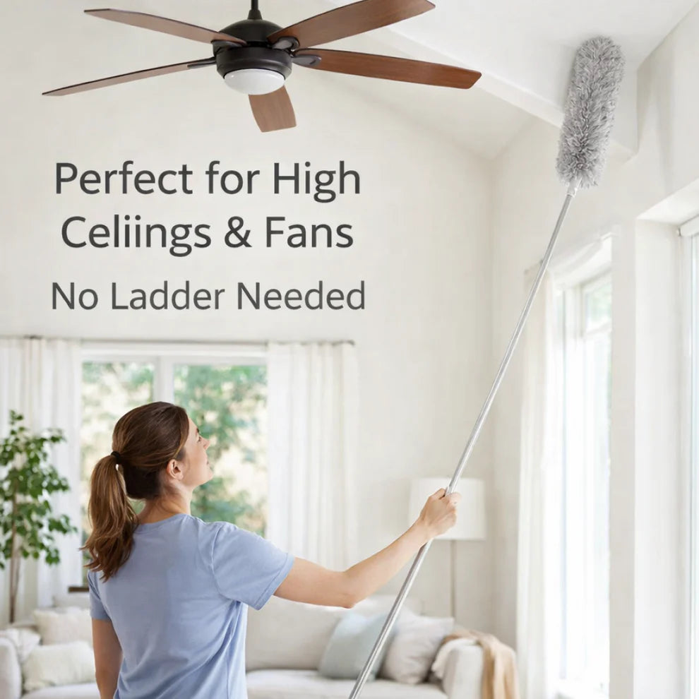 Microfiber Telescoping Duster - 100 Inch Extendable Handle