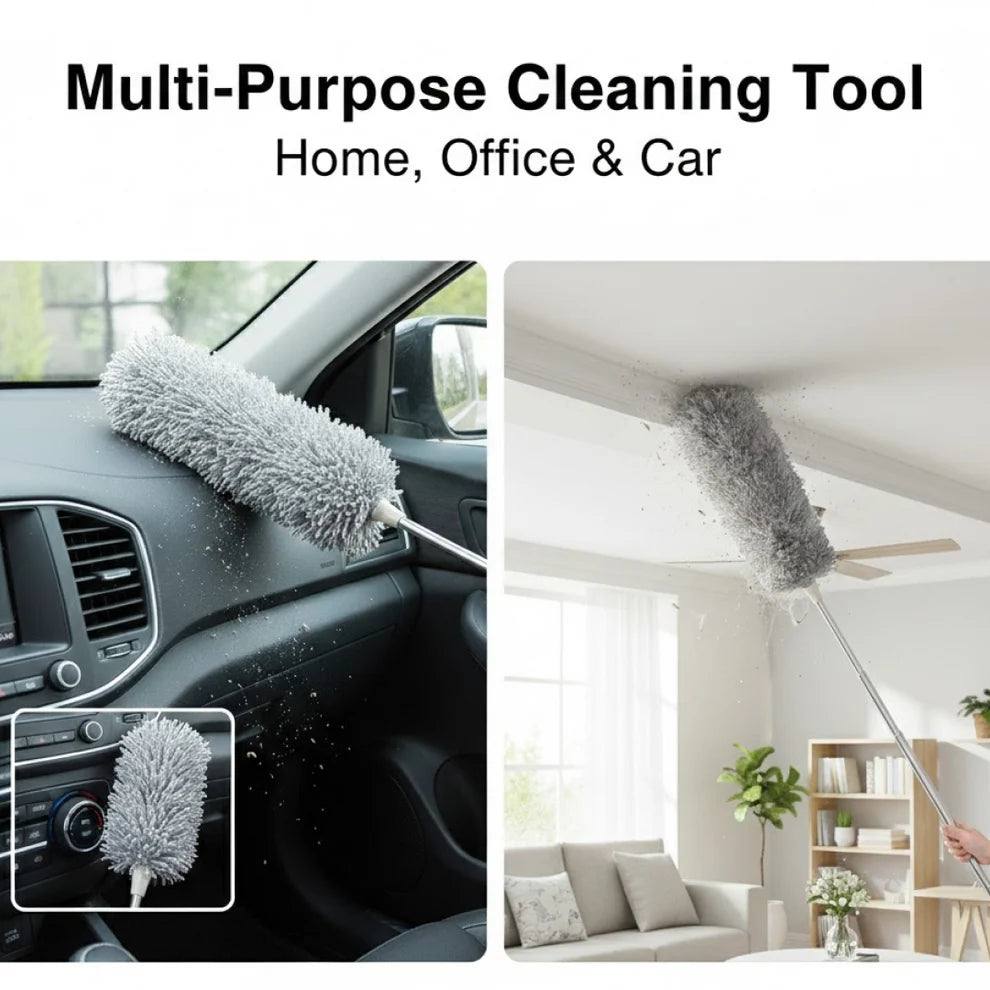 Microfiber Telescoping Duster - 100 Inch Extendable Handle