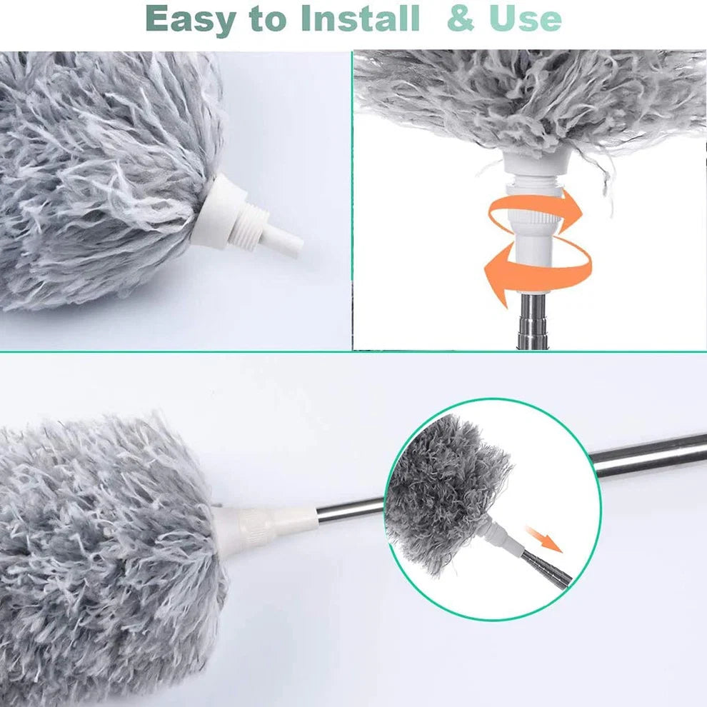 Microfiber Telescoping Duster - 100 Inch Extendable Handle