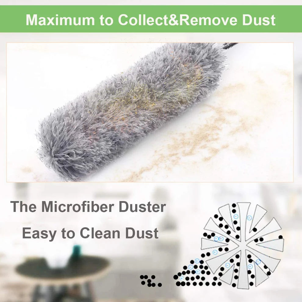 Microfiber Telescoping Duster - 100 Inch Extendable Handle