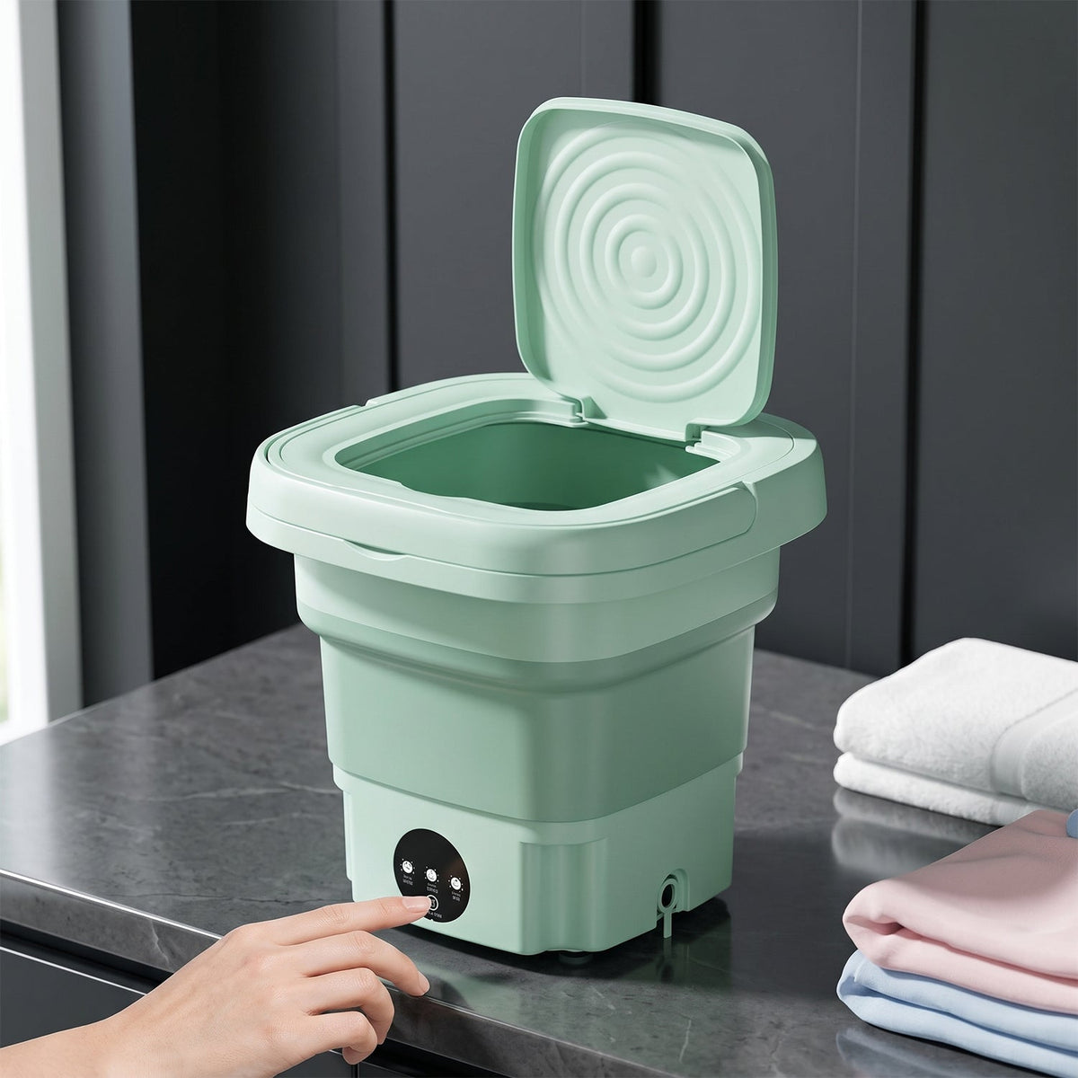 Portable Washing Machine – Mini Folding Washer for Delicates