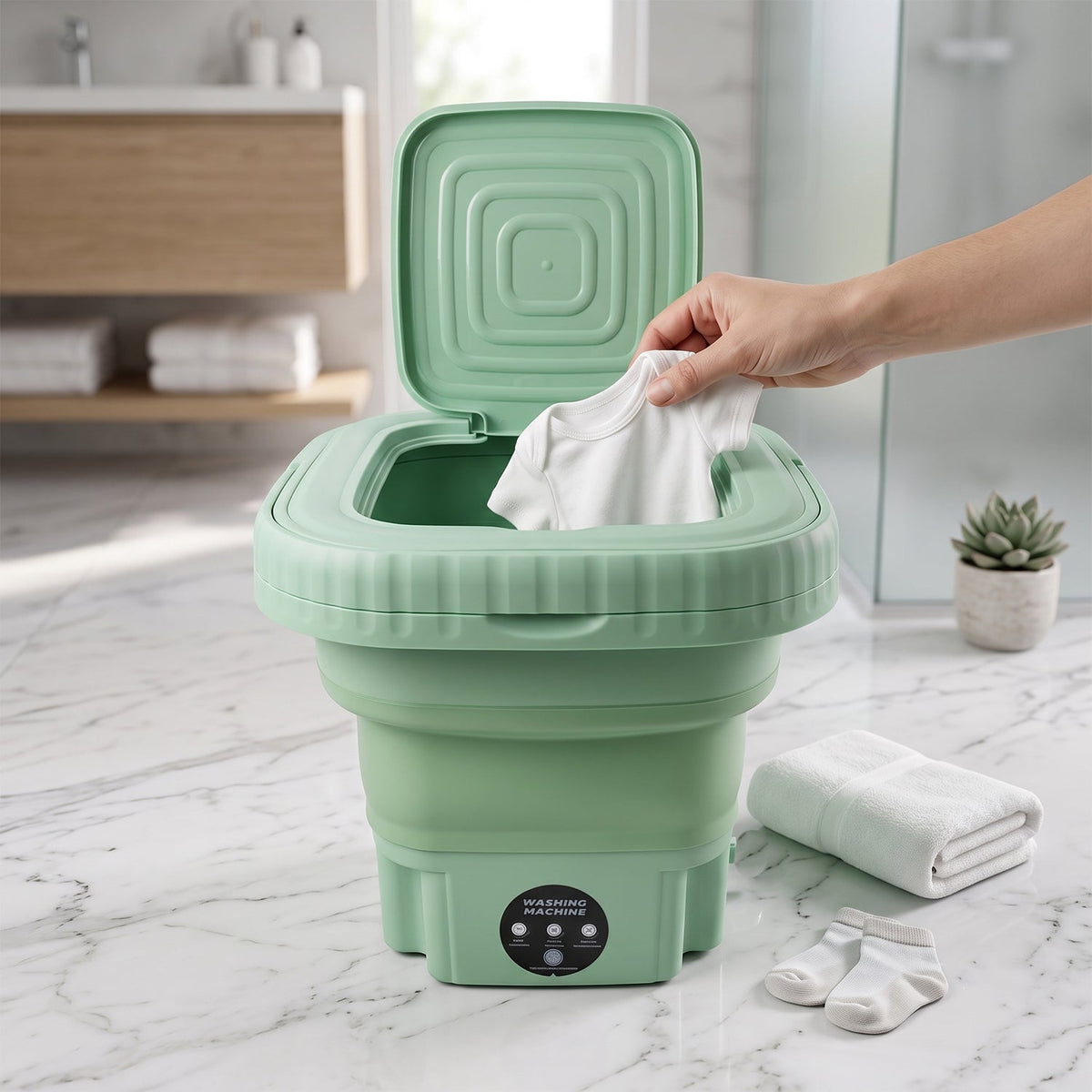 Portable Washing Machine – Mini Folding Washer for Delicates
