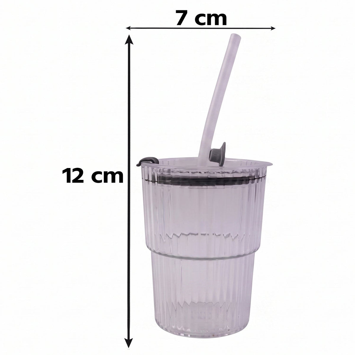 Plastic tumbler lid detail